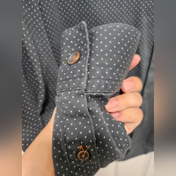 Ted Baker London Green Polka Dot Button Down Shirt - Picture 10 of 12